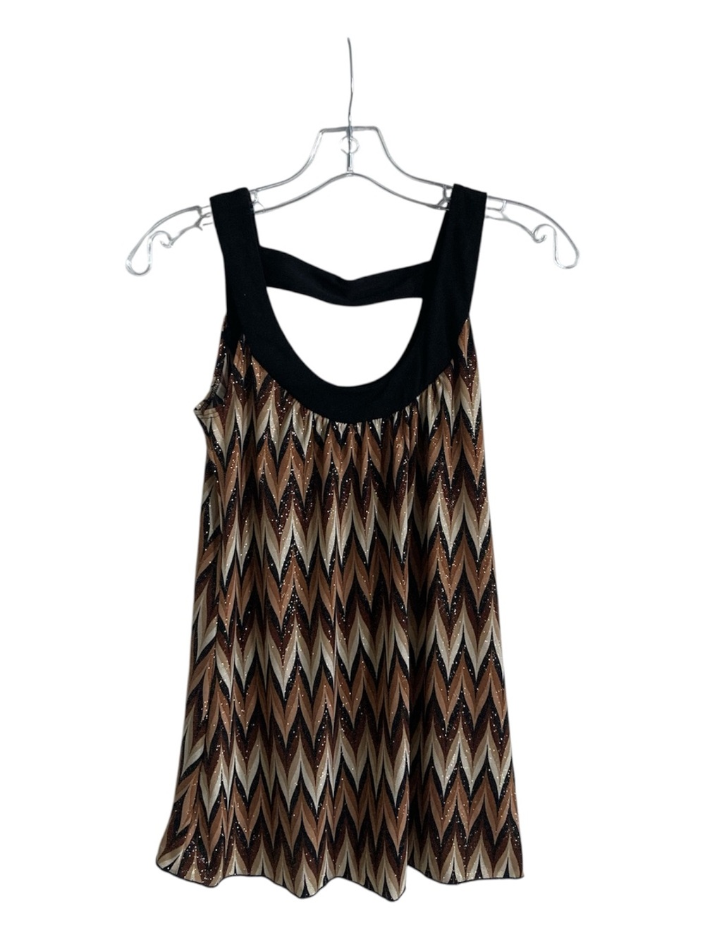 Bwear Brown Black Chevron Tank Top